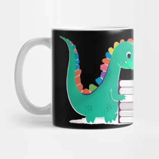 Cute Dinosaur Book Reading Mug